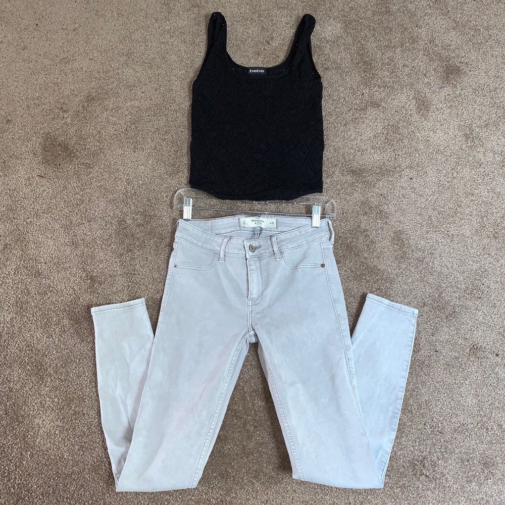 Custom ABERCROMBIE & FITCH Jeans + BEBE Bodysuit